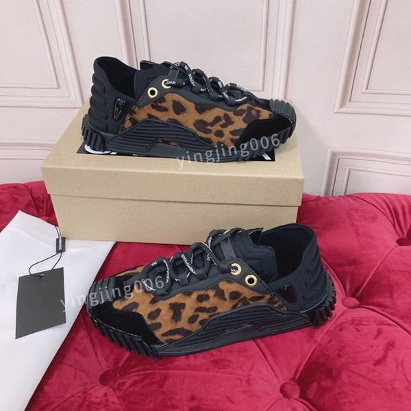 

mens fashion quality casual shoes leather lace-up sneaker fashion lady flat running trainers letters womens gym sneakers, Black