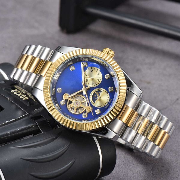 

Designer rlx watch Men's Watches Luxury Watch 2023 Steel Band Fashion Business Tourbillon Full function Chronological Business Watch fashion men's top accessories