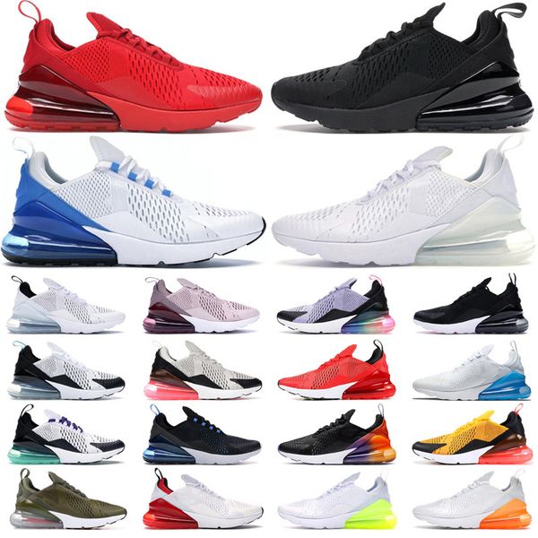 

270s men woman running shoes 270 triple white black oreo barely rose dusty cactus p blue university gold neon green airs mens trainers women