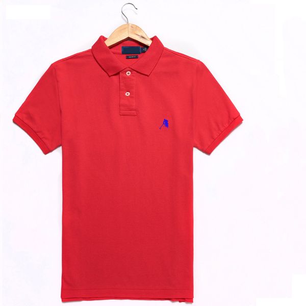 

summer clothes pony new men's lapel embroidery solid color large size loose short sleeve t-shirt classic polo shirt fashion gentleman&#, White;black