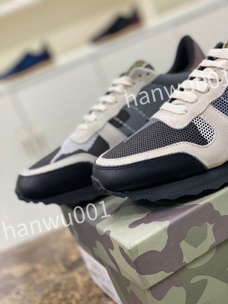 

2023 new luxurys men's sneaker with retro platform shoes genuine leather thick bottom flats classic lace-up casual, Black