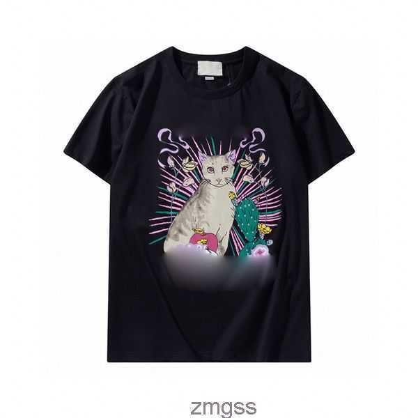 

fashion designer t-shirt mens men's t-shirts clothing short sleeve women punk print letter embroidery cat summer skateboard t bbre, White;black