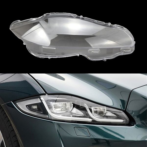 

front headlight cover car headlamp shell transparent lampcover caps for jaguar xj xjl 2010~2019 auto lens glass lampshade case
