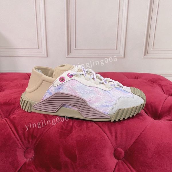 

fashion brand quality casual shoes leather lace-up sneaker fashion lady flat running trainers letters womens gym sneakers2023, Black