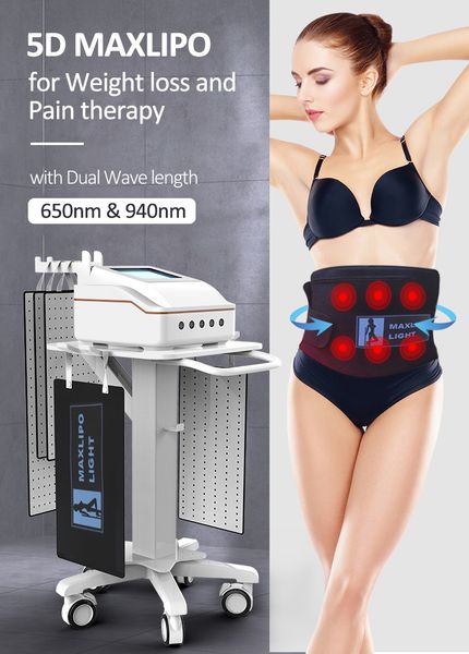 

maxlipo laser therapy slimming machines 5d with big and small laser i lipo beam liposlim for cure pain relief and fat loss beauty belt pads
