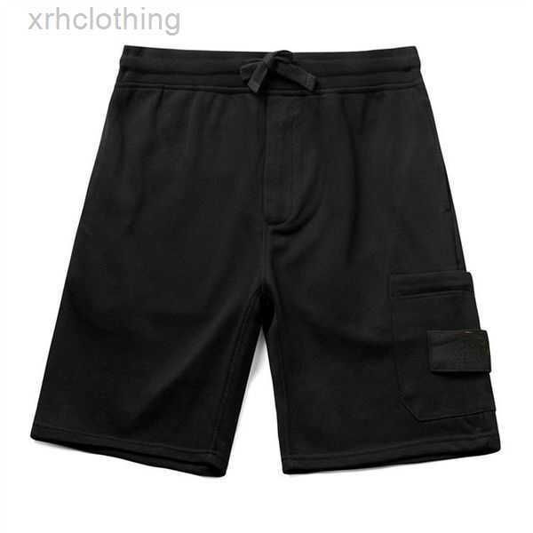 

men's shorts casual loose stone mens drawstring pants multi color fashion sports relaxed beach for men 3 phup, White;black