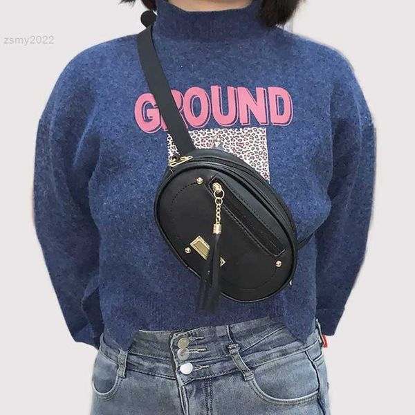 

totes designer women's belt bag shoulder crossbody bags female fanny pack brand banana waist pack tassel chest bag purse