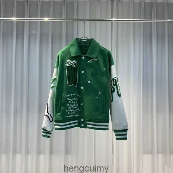 

europe mens designer jacket and brand america 2023 baseball jersey mens and womens embroidery loose couple baseball jacket student versatile, Black;brown