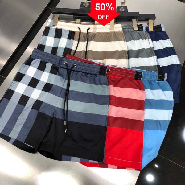 

mens shorts designer summer women men striped shorts are elegant swim short casual sports gym quick drying man beach pants black and white a, White;black