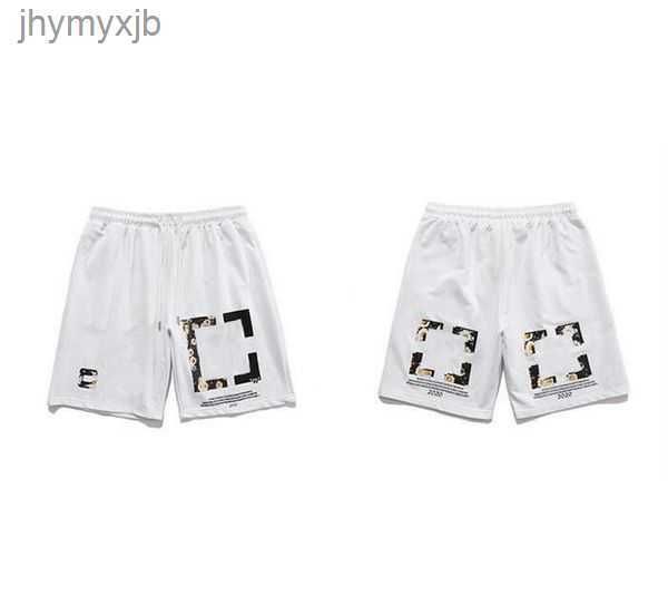 

2023 mens summer designer shorts fashion loose swimming suits womens streetwear clothing white quick drying swimwear letters offes printed b, White;black