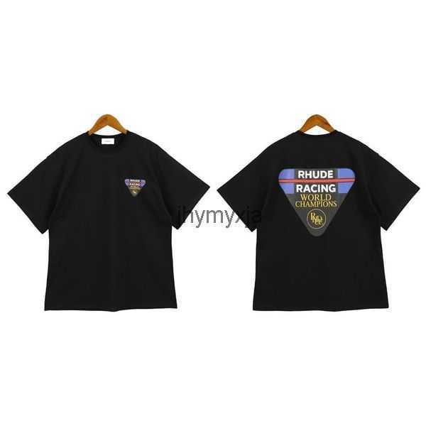 

rhude version mens t shirts summer t-shirt fashion designer casual cotton luxury clothing street shorts sleeves clothes 14 h6aj, White;black