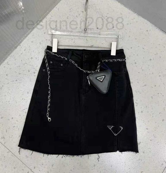 

skirts designer ss women's skirt fashion pleated short skirts with inverted triangle classic lady dress size s-l fii1, Black