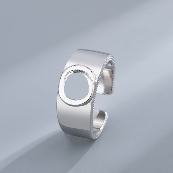 

women men double g rings silver new retro interlocking ring engagement designer jewelry gift with bag