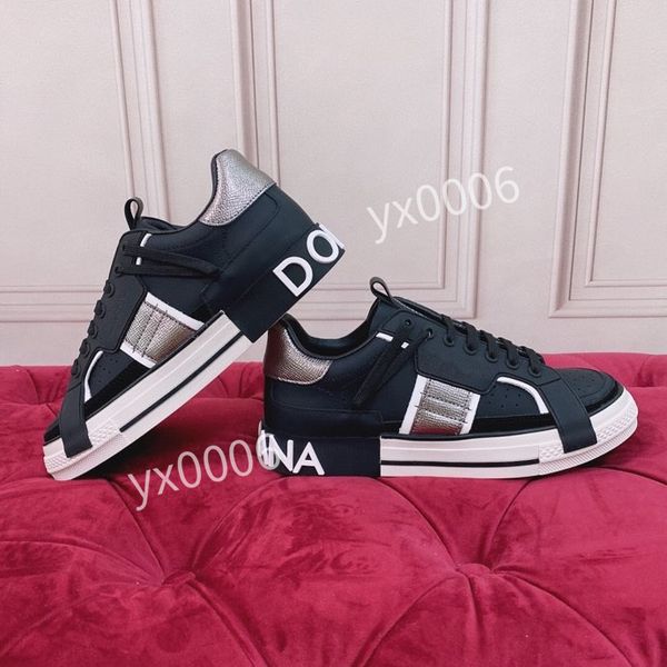 

2023new mens quality dunks running shoes black white leather platform shoes outdoor sports trainers breathable sneakers
