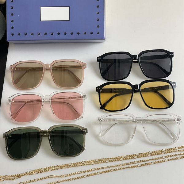 

womens sunglasses with chain womens designer eyewear g5502 business leisure style sunglasses paired with gold chain decoration with original, White;black