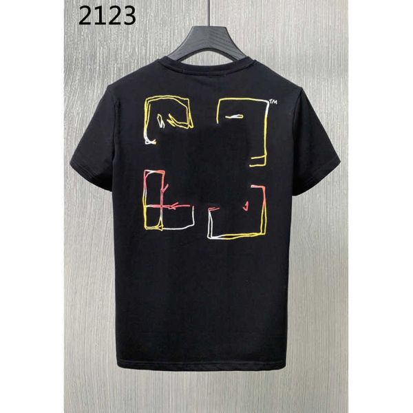 

23ss summer men clothes casual tshirt designer t shirt brand round neck pure cotton white tee shirts color logo printing short sleeve mens, White;black