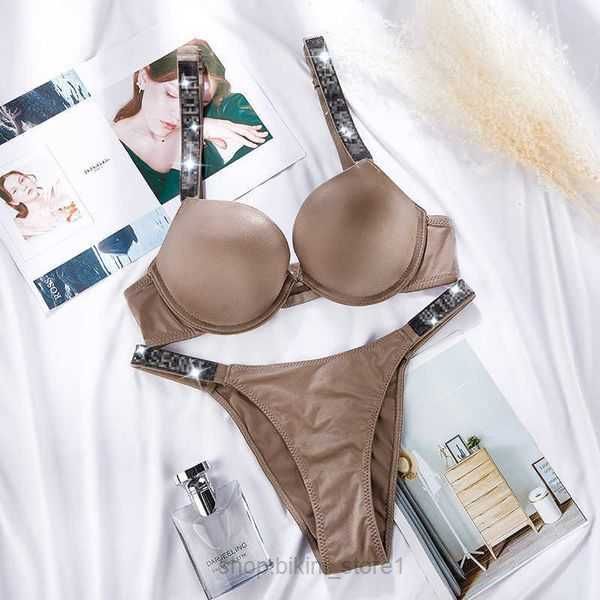 

bras sets vs rhinestone underwear women nd design lingerie seamless push up briefs plus size red pink y0911 2 rgjr, Red;black