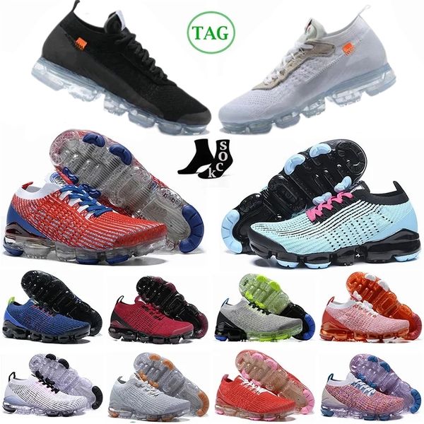 

3.0 vapores maxs plus running shoes fly knit men women triple black usa pure platinum noble red south beach laser gold mens outdoor sports t
