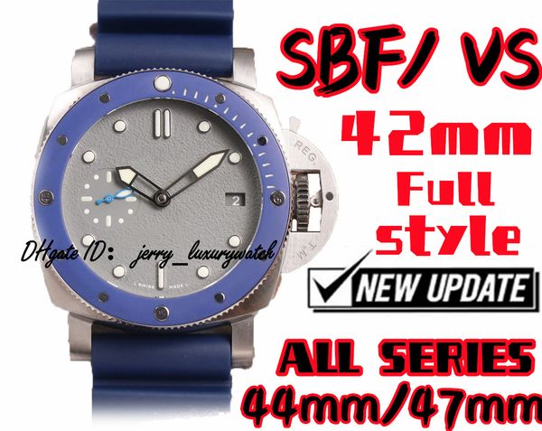 

sbf / vs luxury men's watch pam959, 42mm all series all styles, exclusive p90 movement, there are 44, 47mm other models, 316l fine stee, Slivery;brown