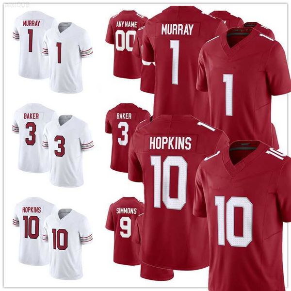 

football jersey arizona''cardinals''99 j.j. watt 1 kyler murray 10 deandre hopkins 3 budda baker 4 rondale moore 18 a.j., Black;red
