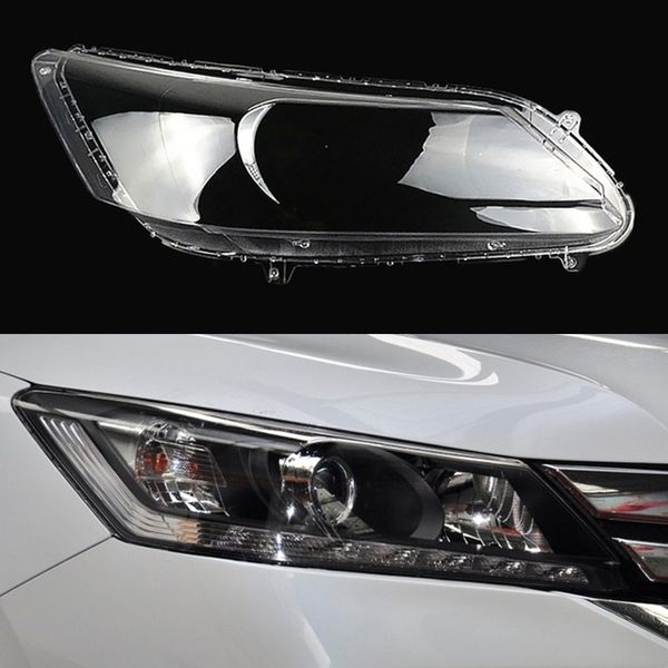 

car headlight cover lens glass shell front headlamp auto light transparent lampshade for honda accord nine generation 2014 2015