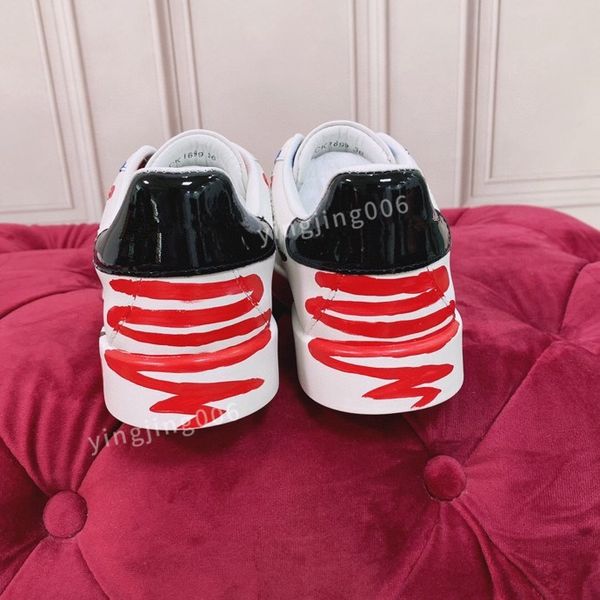 

2023mens brand designer quality casual shoes travel leather lace-up sneaker fashion lady flat running trainers letters men gym sneakers, Black