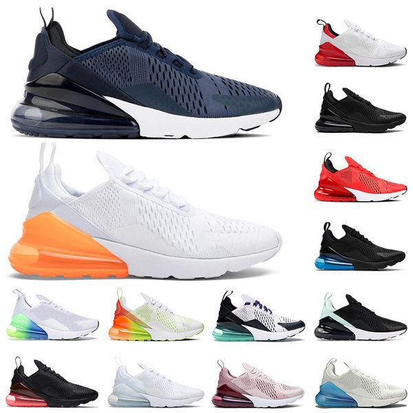 

2023 sports 270 running shoes triple black white mesh pink red barely rose platinum volt 27c 270s men women tennis trainers sneakers eur 36-