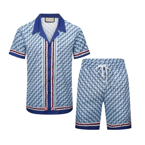 

mens womens summer tracksuits sport suits casual classic letter pattern print men's short sleeve shorts men, Gray