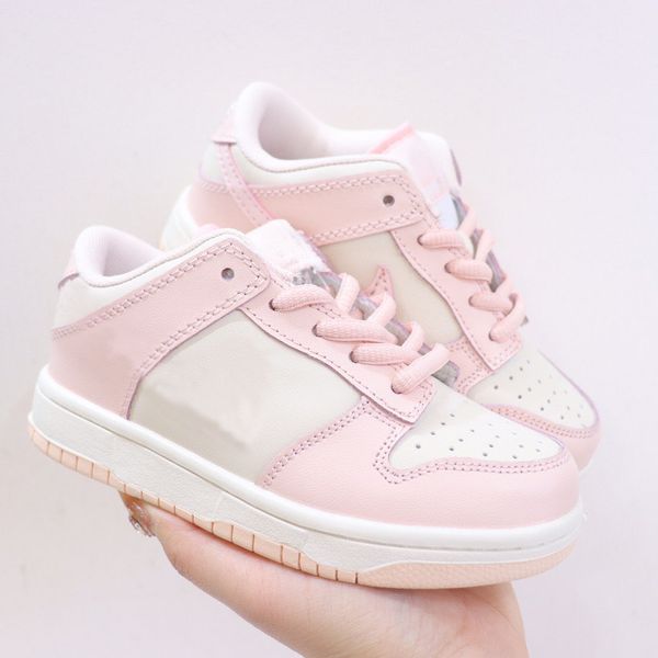 

designer kids baby shoes for boys girls sports black white chunky low cows trainers boy and girl athletic outdoor sneakers children eur 22-3