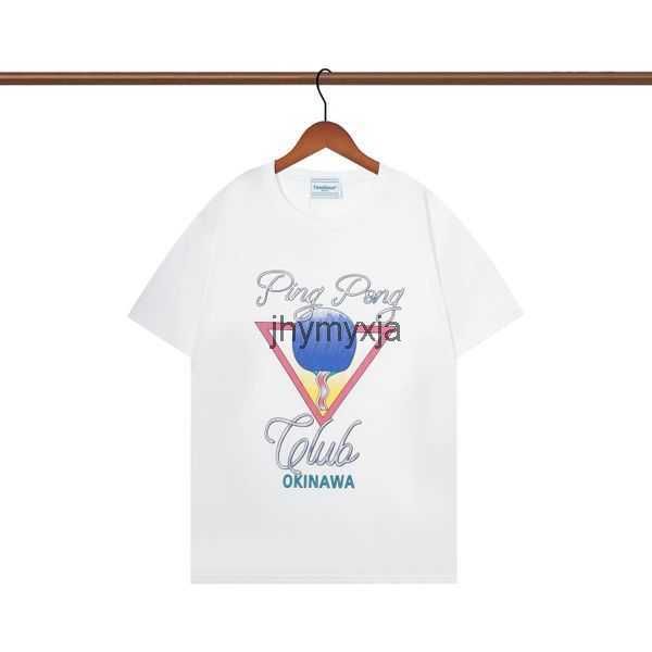 

mens t shirt casablanc shirt fashion summer short sleeves men's tees 100% cotton luxury brand designer casablanc t shirts us size s-xxl, White;black