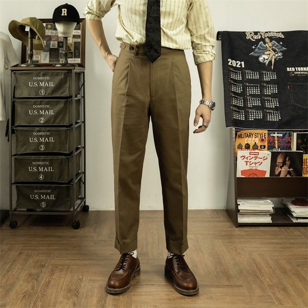 

men's pants red tornado pants slim fit men's comfort straight leg pleated trousers 230425, Black