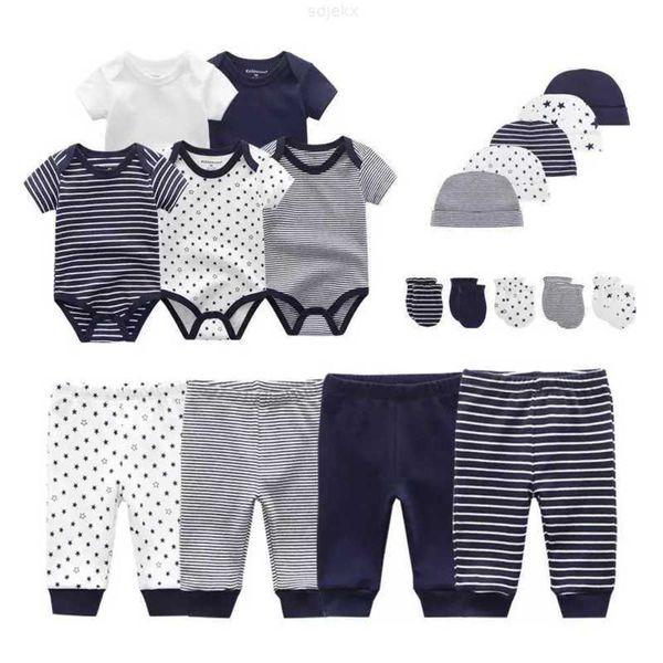 

clothing sets 19pcs new born baby clothes 100% cotton boy wholesale gift, White