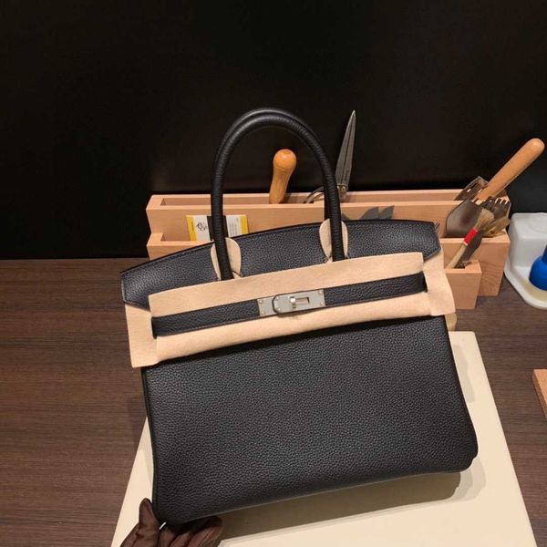 

h birkins erms designer handmade handbag annie one shoulder handheld togo litchi pattern 30 pack black buckleqq