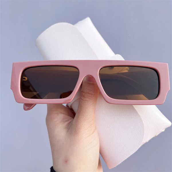 

Fashion OFF W sunglasses designer Offs White ins net red same tide square small frame macarone Korean street shooting