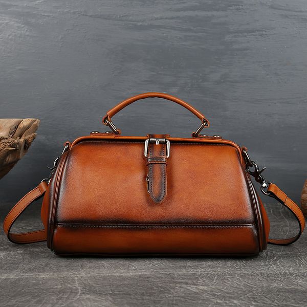 

evening bags gagacia vintage women shoulder bag luxury genuine leather handbags ladies handbag retro flap crossbody 230424