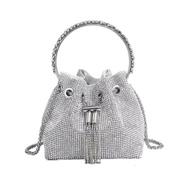 

evening bags crystal women handbags shiny crossbody tote diamond clutch bling party chain 230424