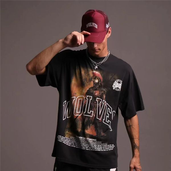 

men's tshirts darc sport rather die standing oversized tee in black fashion hip hop t shirt men 1 cotton letter print tees 23425, White;black