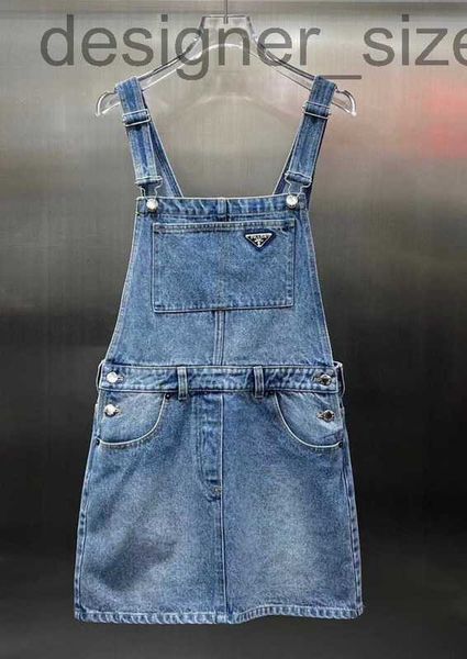 

casual dresses designer 23 new product series launched with enzyme washing water, high-end denim strap dress, classic h-shaped, fashionable, Black;gray