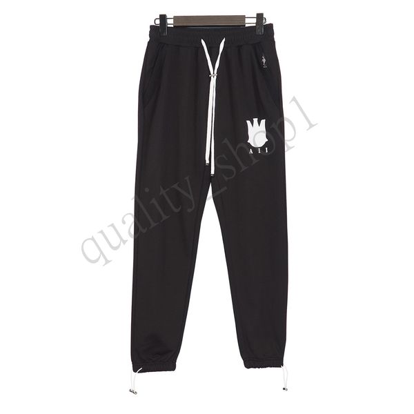 

fashion mens womens designer sports pant sweatpants casual streetwear trousers sweat pants size s-xl 1 6rb6, Black