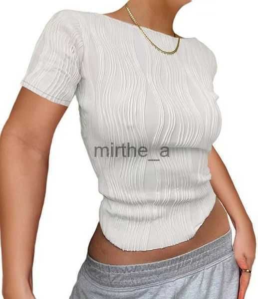 

t-shirt t-shirts women's women long sleeve crop y2k clothes 2023 autumn casual ruched white skinny black basic tee corset pulovers t sh