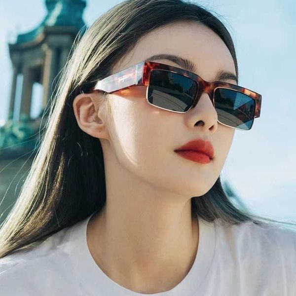 

Fashion half-frame cool sunglasses Cyber Streetwear Y2K Sunglasses Women Men Retro Half Frame Square Rectangle Sun Glasses Shades 2023 Brand New