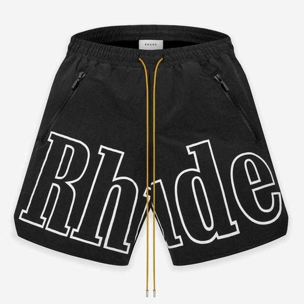 

compare with similar items latest color rhude shorts designers mens basketball short pants 2021 luxurys summer beach palm letter mesh street, White;black