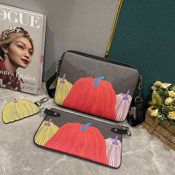 

46435 mens trio messenger districts 3 in 1 bags damier spray luxurys designers crossbody shoulder bag handle purse wallets totes 3pcs sets m