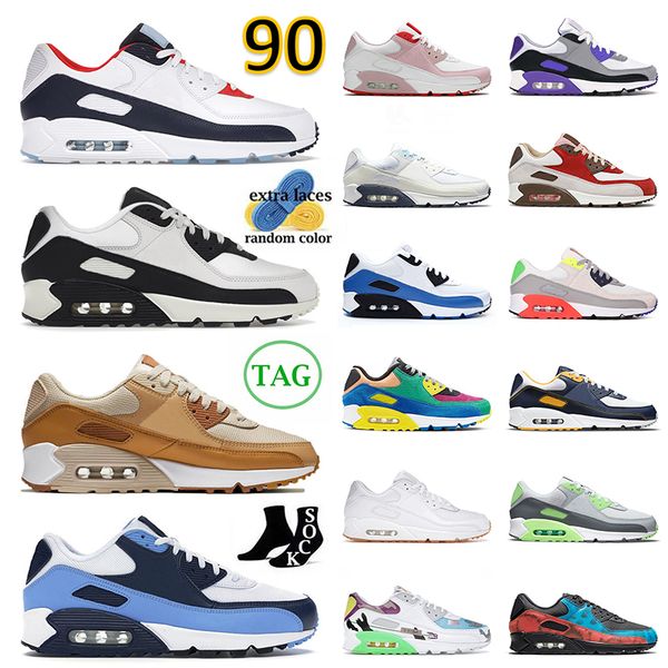 

2023 arrival 90 running shoes men women 90s sneakers usa phantom coconut milk unc caramel valentine day bacon viotech navy blue trainers out