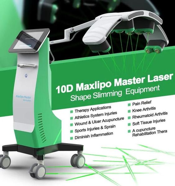 

new 10d max lipo laser 532nm weight loss fat reduction therapy application pain relief wound ulcer acupuncture diminish rheumatoid arthritis