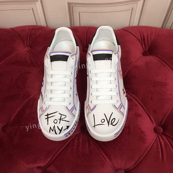 

new men designer quality casual shoes travel leather lace-up sneaker fashion lady flat running trainers letters men gym sneakers2023, Black