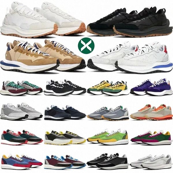 

2023 vaporwaffle sacais ld waffle casual shoes men women black white nylon sail gum sesame blue void villain red tour yellow pine green mens