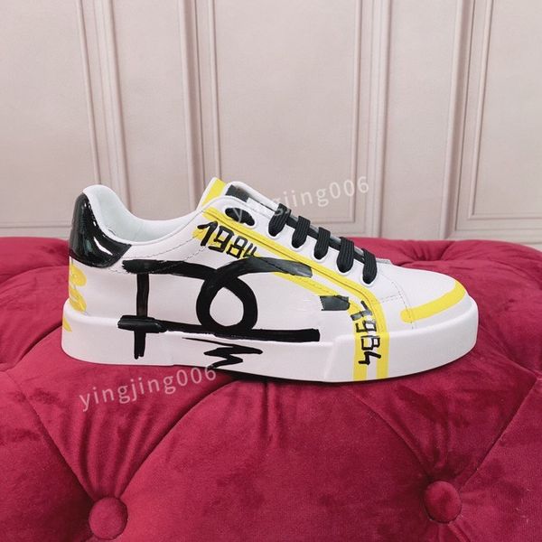 

2023mens brand designer quality casual shoes travel leather lace-up sneaker fashion lady flat running trainers letters men gym sneakers, Black