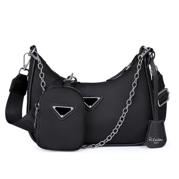 

brand designer 2005 shoulder bag for women waterproof chain bags with coin purse fashion hobo nylon crossbody bag with strap yali222