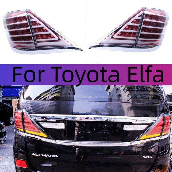 

car led tail lights assembly for toyota elfa led taillight assembly alpha 20-series modified led rear streamer turn signal brake lamp